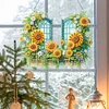 Diamond Painting Acrylic Sunflower Window Hanging Pendant Home Decor