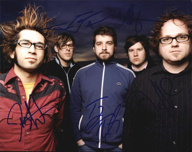 Motion City Soundtrack Group Authentic signed 8x10 Photo Poster painting |CERT Autograph 326-h