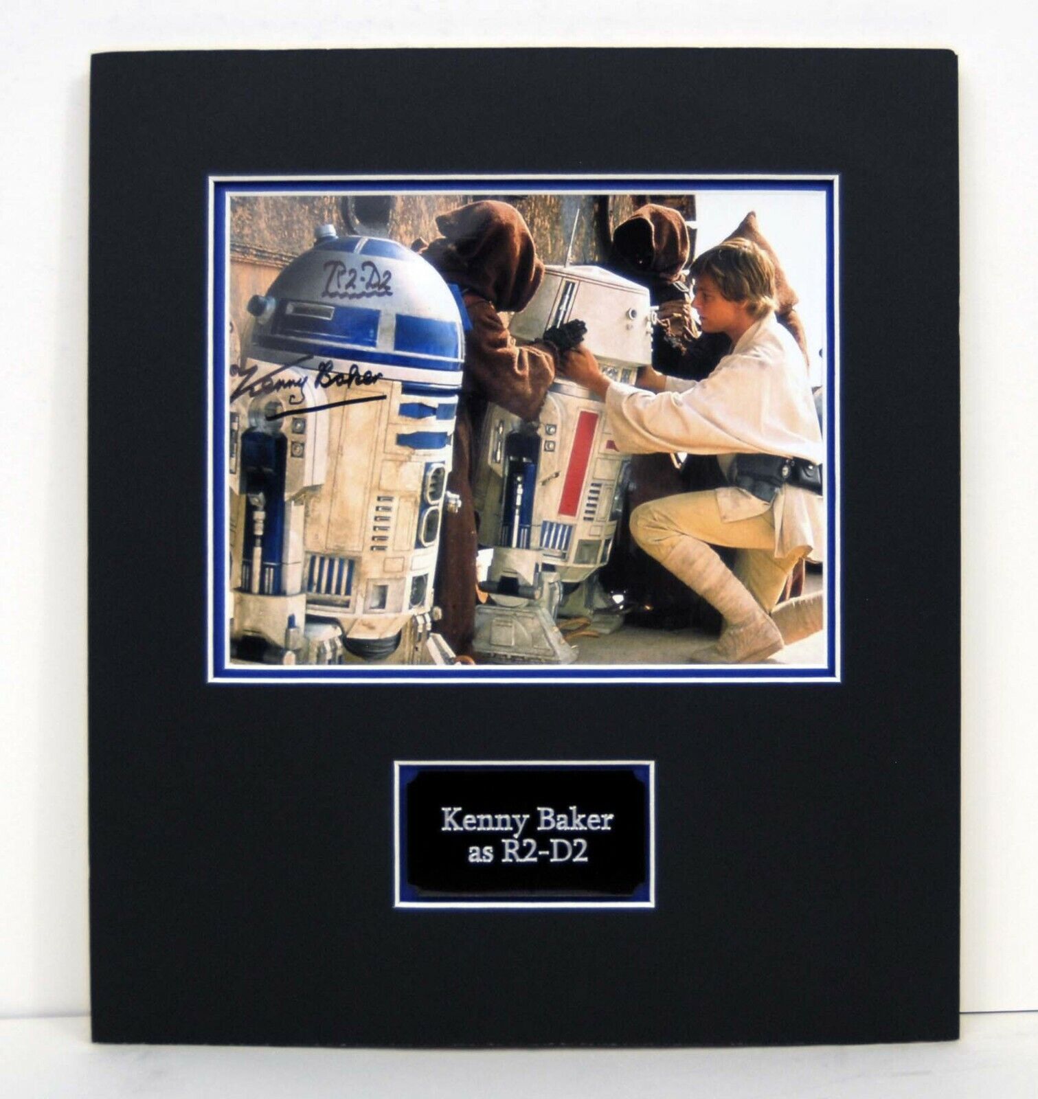 Kenny BAKER Star WARS R2D2 RARE Signed & Mounted 10x8 Photo Poster painting Display AFTAL RD COA