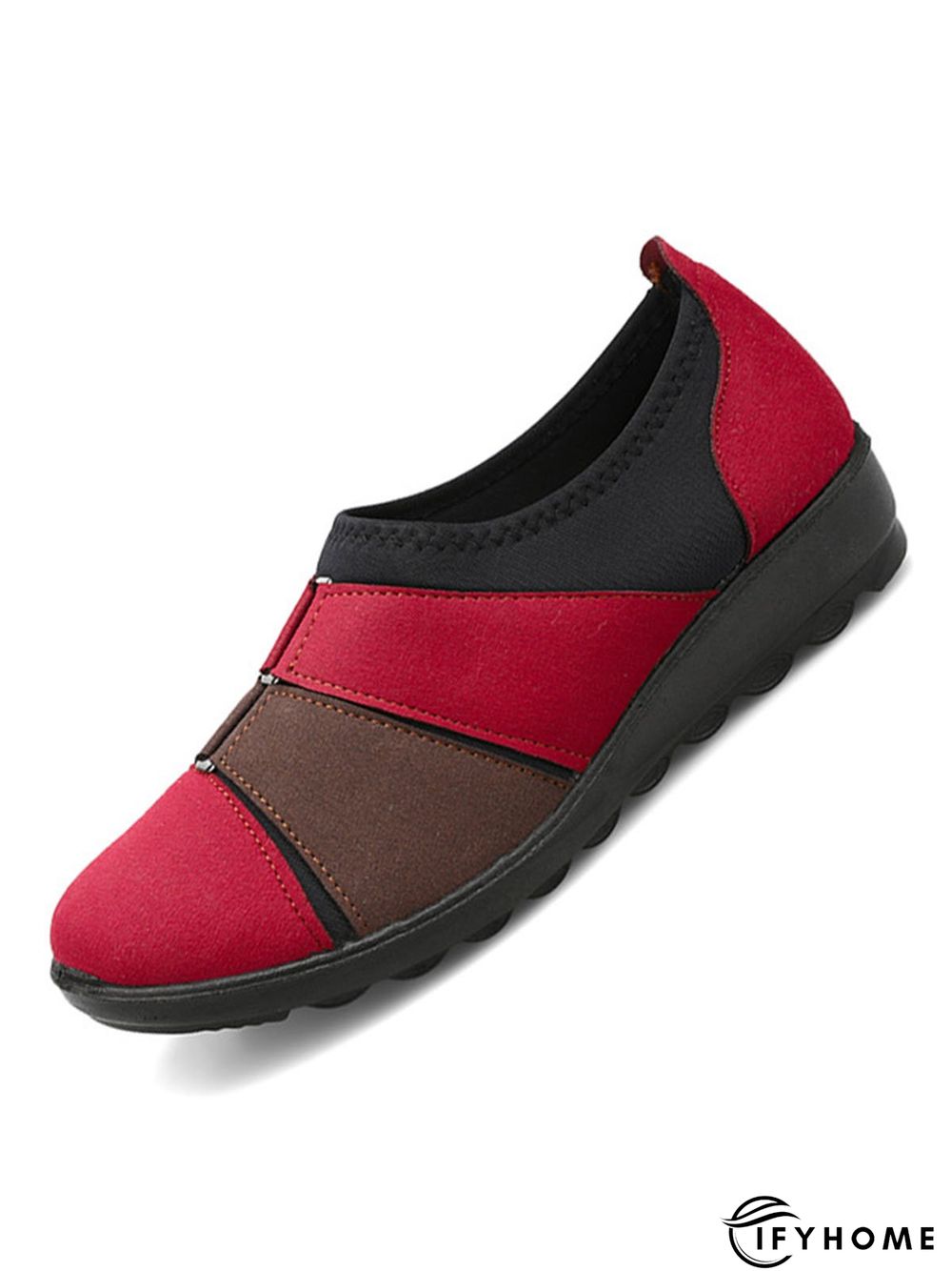 Breathable Color Contrast Stitching Walking Shoes | IFYHOME