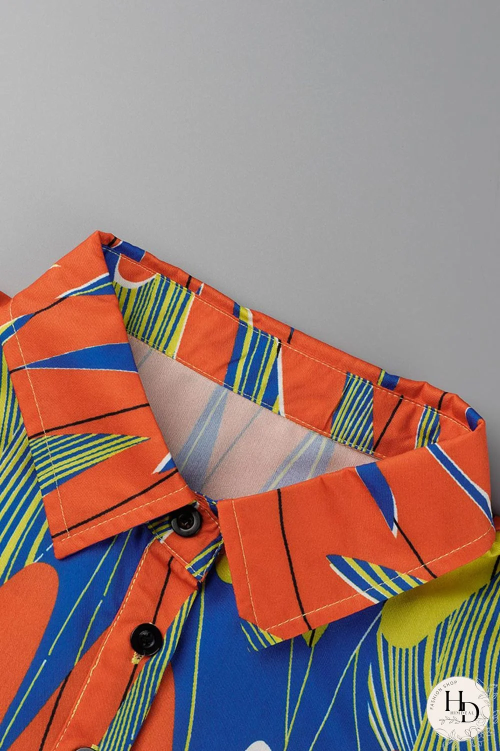 Camouflage Fashion Casual Print Patchwork Turndown Collar Shirt Dress