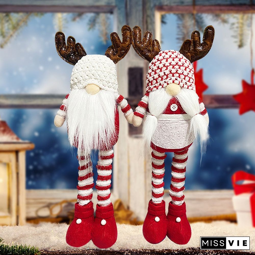34Styles Elf Doll Ornaments Faceless Plush Doll Rudolph Gnomes Dwarf Santa Claus Swedish Tomte Dwarf