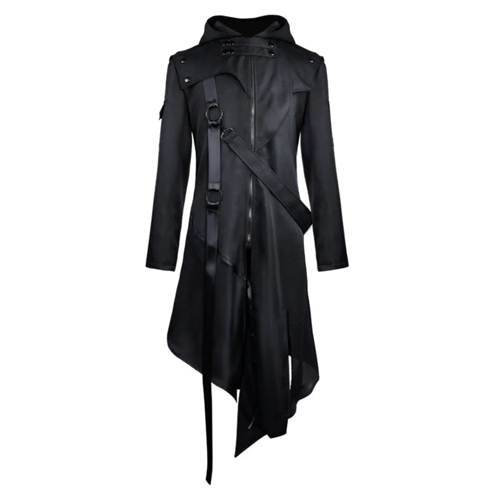 MEN'S HOODED TRENCH COAT