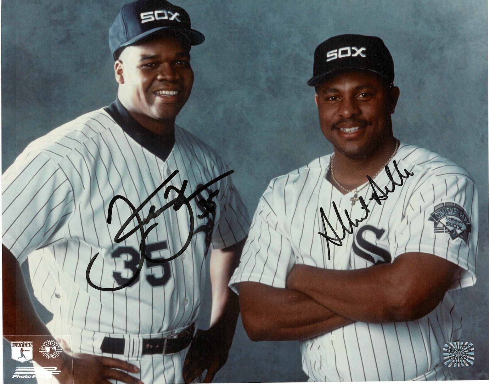 Frank Thomas & Albert Belle signed autographed 8x10 Photo Poster painting! AMCo! 10266