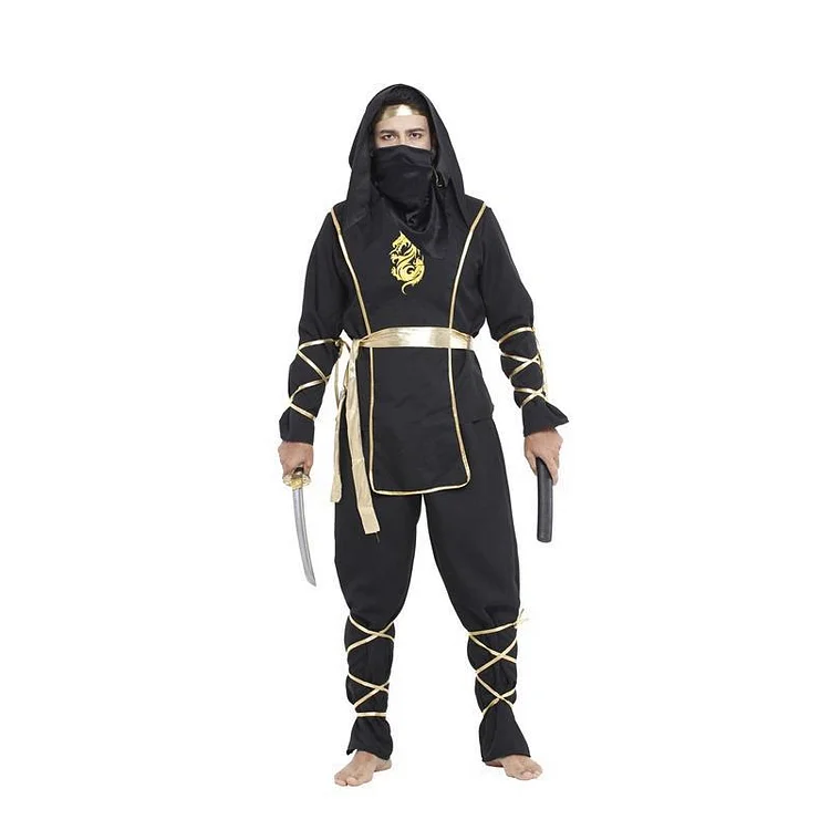 Naruto Cosplay Samurai Dragon Ninja Costumes For Adult-elleschic
