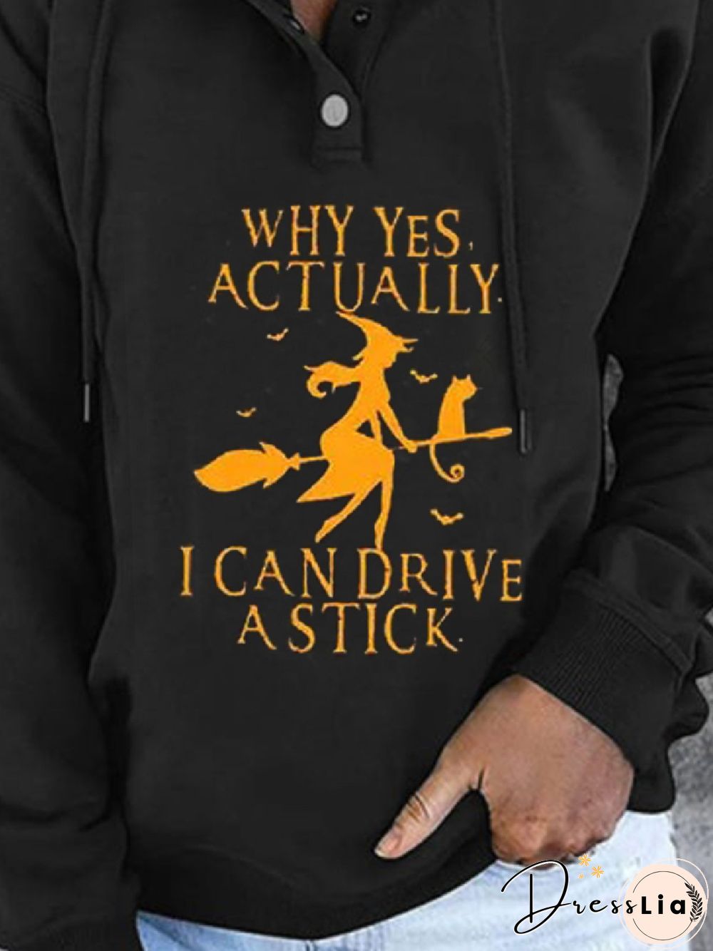 Casual Halloween Hooded Long Sleeve Letter Loosen Sweatshirts