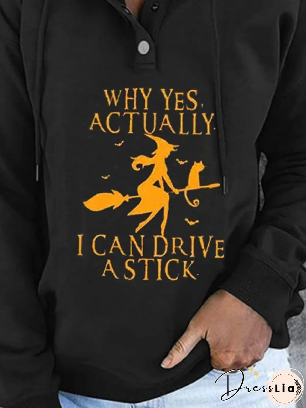 Casual Halloween Hooded Long Sleeve Letter Loosen Sweatshirts