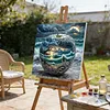 Seaside Crystal Apple-Paint by Numbers Acrylic Painting 40*40cm