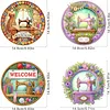 4Pcs Diamond Painting Sewing Machine Window Pendants Suncatcher Hanging Kits for Home Porch Farmhouse