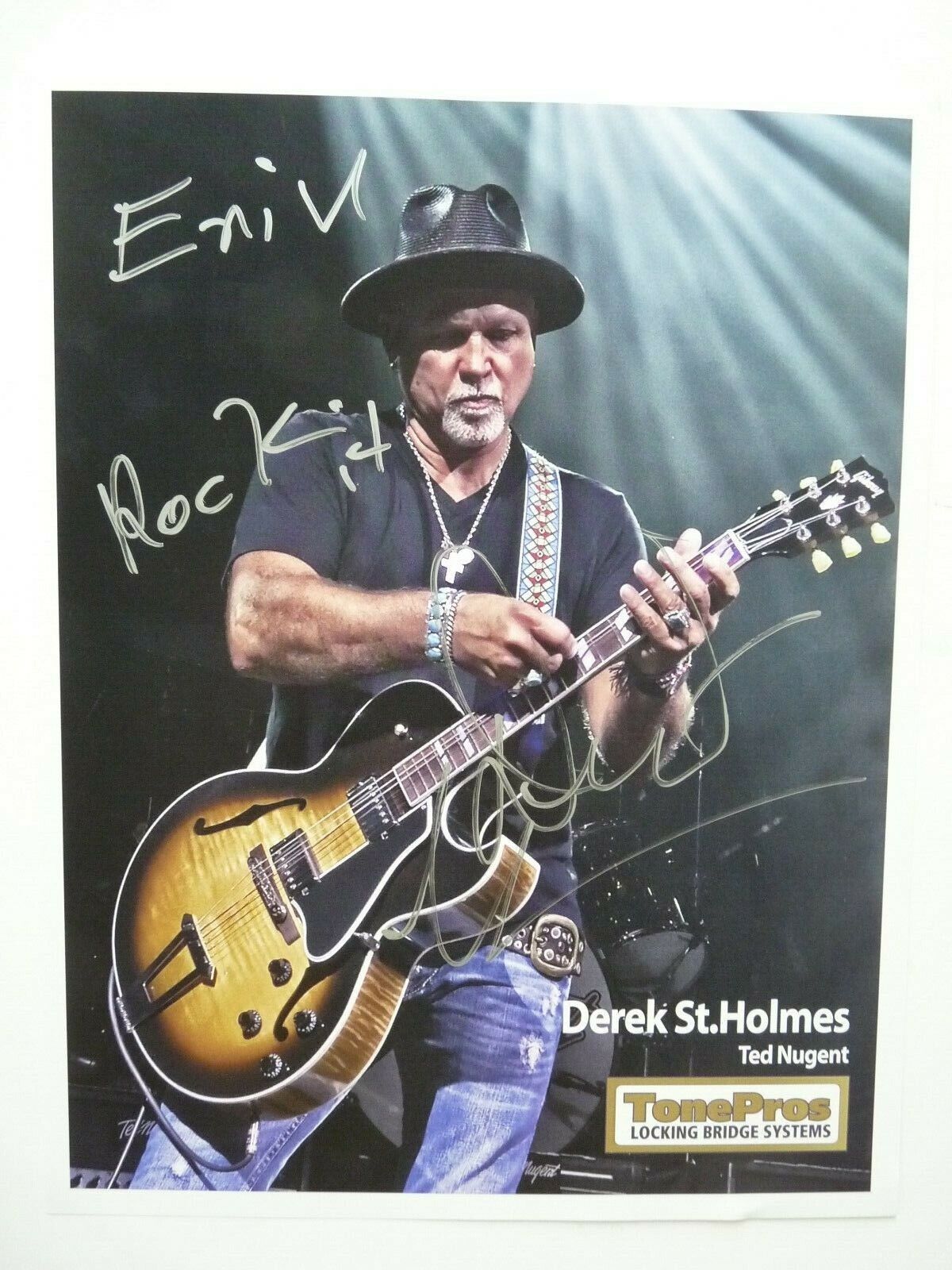 Derek St Holmes Of Ted Nugent Autograph Signed 8.5X10 Photo Poster painting PSA BAS Guaranteed 2