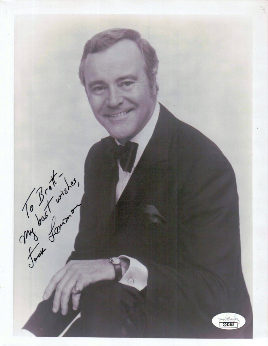 Jack Lemmon Signed Autographed 8X10 Photo Poster painting Vintage B/W Tuxedo JSA QQ62683