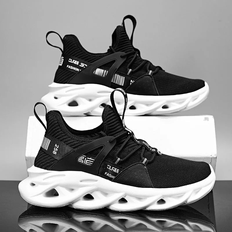 Men Running Shoes Breathable Mesh Jogging Sneakers Men Athletic Shoes  Men BreathableTrainers Light Weight Large Size Sneakers