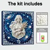 Framed Virgo - Pearls Painting Kit DIY Diamond Painting Pearl Dot Crafts 25*25CM