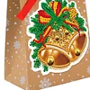 8Pcs Diamond Painting Christmas Gift Bags for Cookies Candy Gifts and Snacks
