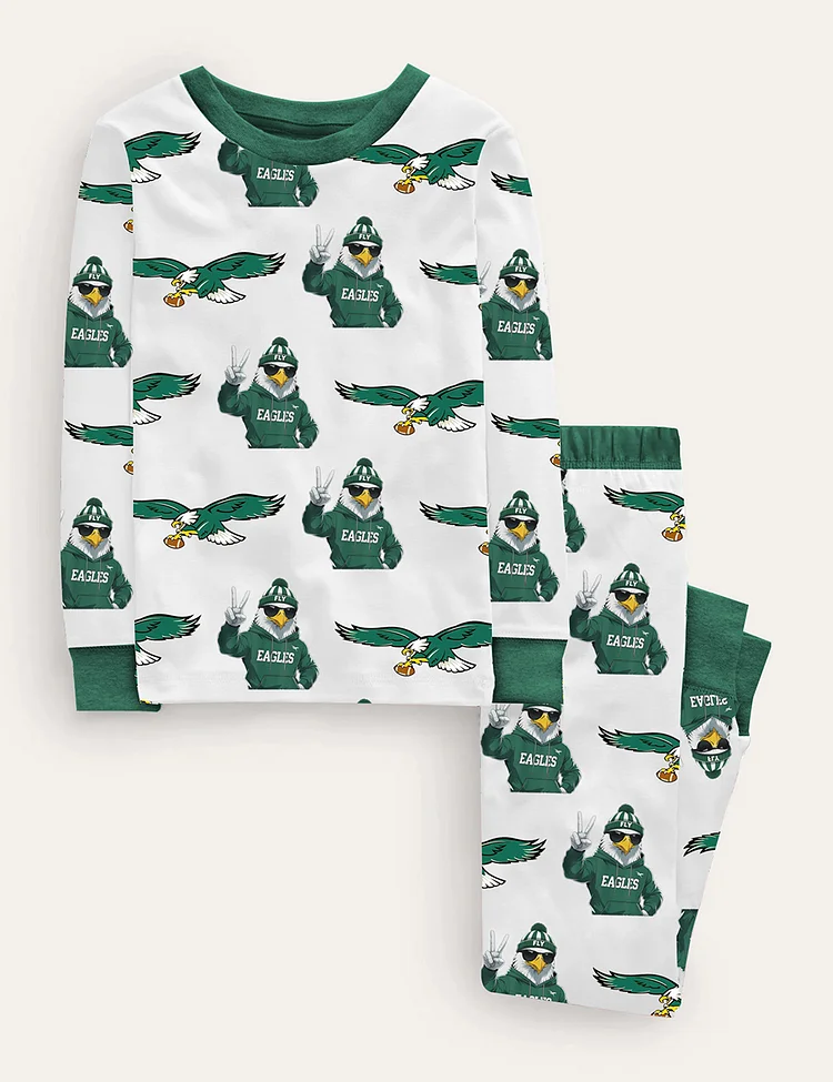 Kid's Philadelphia Football Fly Eagles Pajama Set