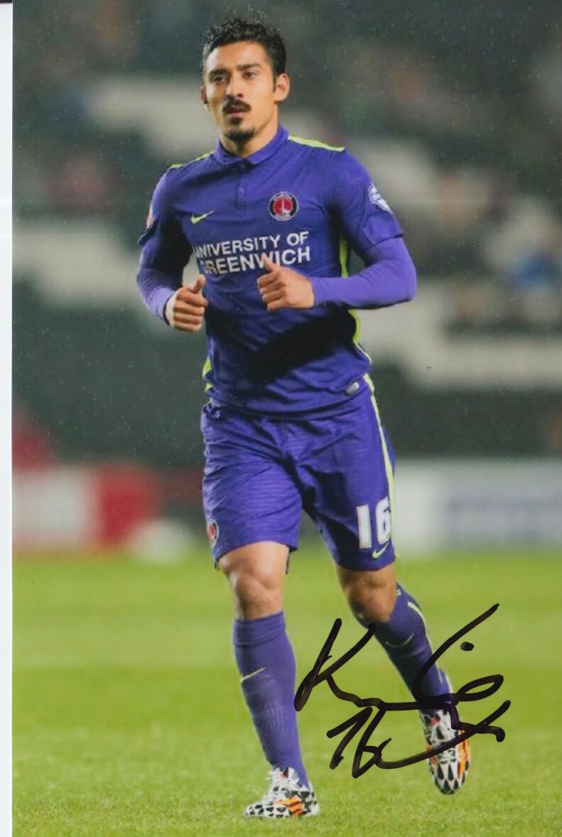 CHARLTON ATHLETIC HAND SIGNED REZA GHOOCHANNEJHAD 6X4 Photo Poster painting 1.