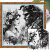 Beauty And The Beast - 11CT Stamped Cross Stitch - 40*40cm - Disney