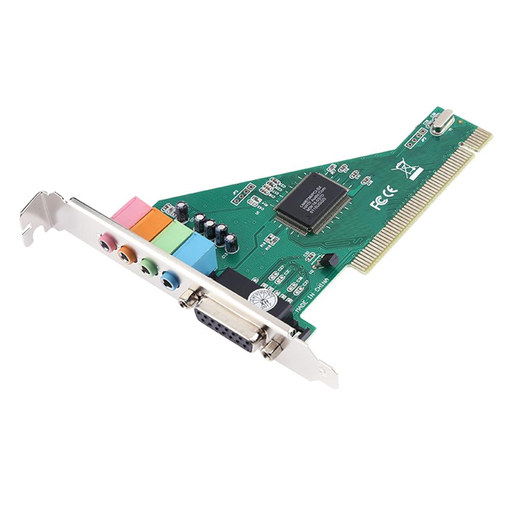 

4CH CMI8738 Chipset Stereo Sound PCI Port Audio Card for Desktop PC, 501 Original