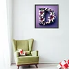 Diamond Painting-5D Full Round Drill  Lily Letter D(40x40cm)