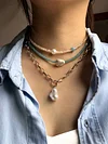 Punk Style Beaded Clavicle Fashion Multi-Layer Necklace