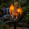 Dragon Figurine Night Light Solar Powered Dragon Figurine Decorative Landscape Light Dragon Garden Stake Light Unique Gift for Dragon Lovers Ornament Patio