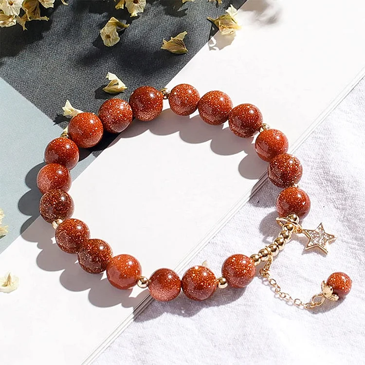 Olivenorma "Wealth and Lucky" - Sandstone Shiny Crystal Bracelet