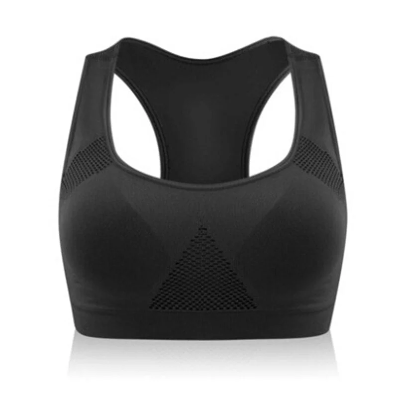 VEAMORS Professional Absorb Sweat Top Aerobics Running Vest Tanks Tops , Gym Fitness Women Seamless Padded Sport Bra Crop Tops