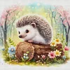 Hedgehog-11CT Stamped Cross Stitch 40*40cm/15.75*15.75in