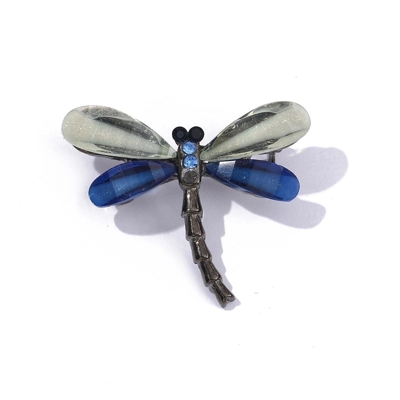Retro Pin Dragonfly Alloy Enamel Inlay Zircon Women’S Brooches