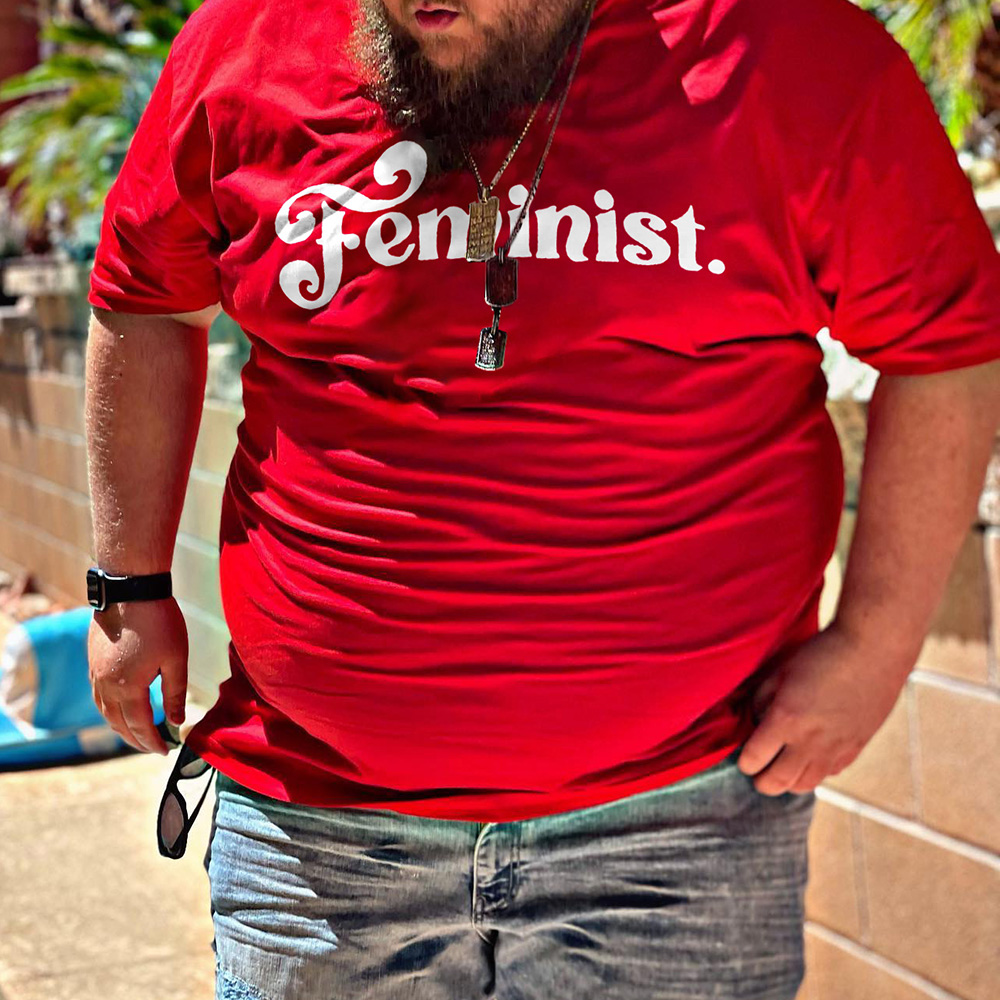 Feminist Letter Printed T-shirt