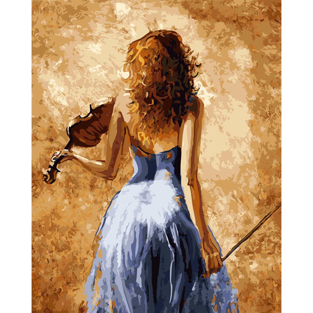 

40x50cm - Paint By Numbers Violin Woman, 501 Original