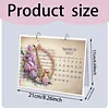 DIY 2027 Diamond Painting Calendar Art Kit Paper Desk Calendar Desktop Decoration Craft Kit