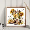 Sunflowers And Boots-11CT Stamped Cross Stitch 40*40cm/15.75*15.75in tapestrymarket