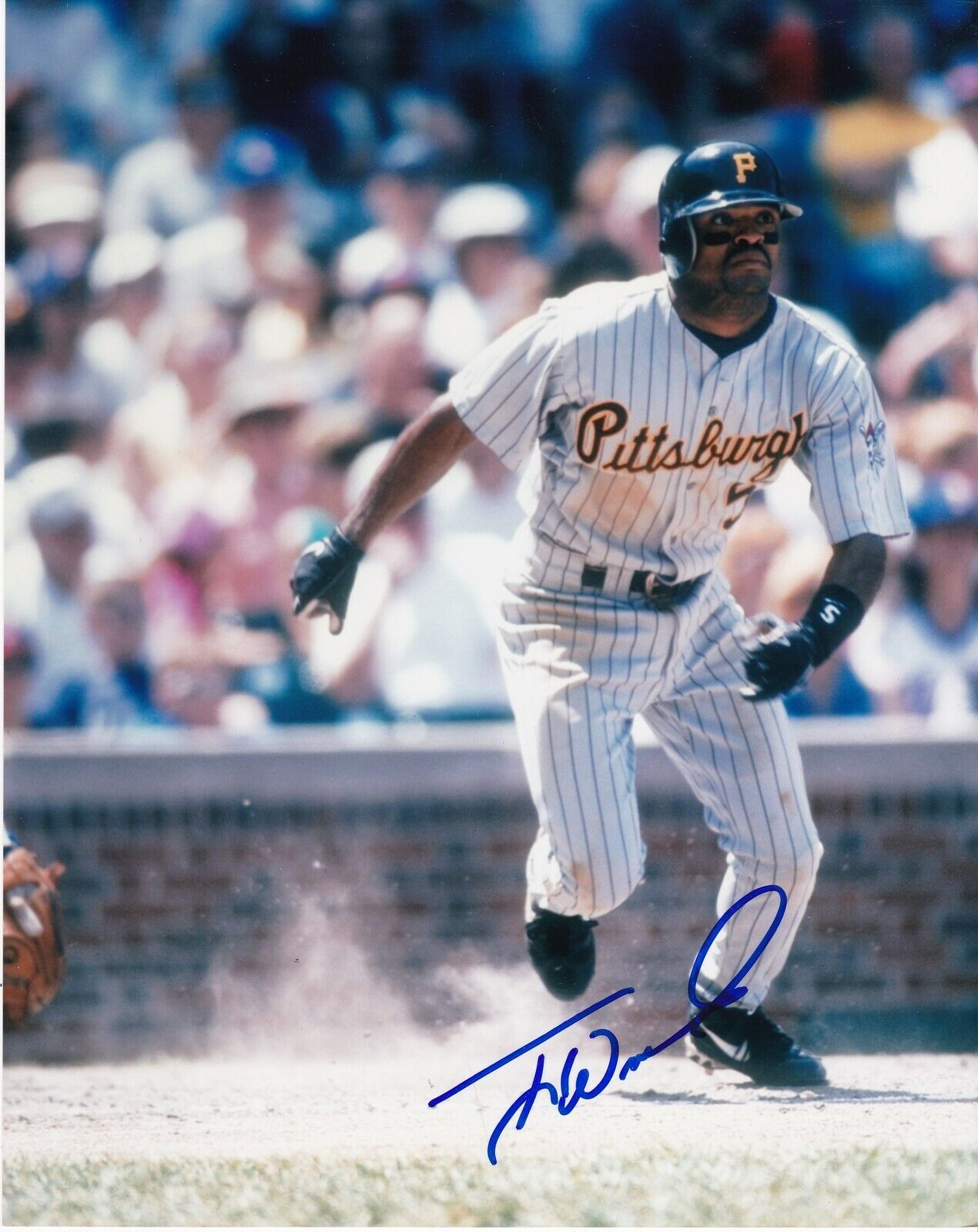 TONY WOMACK PITTSBURGH PIRATES ACTION SIGNED 8x10