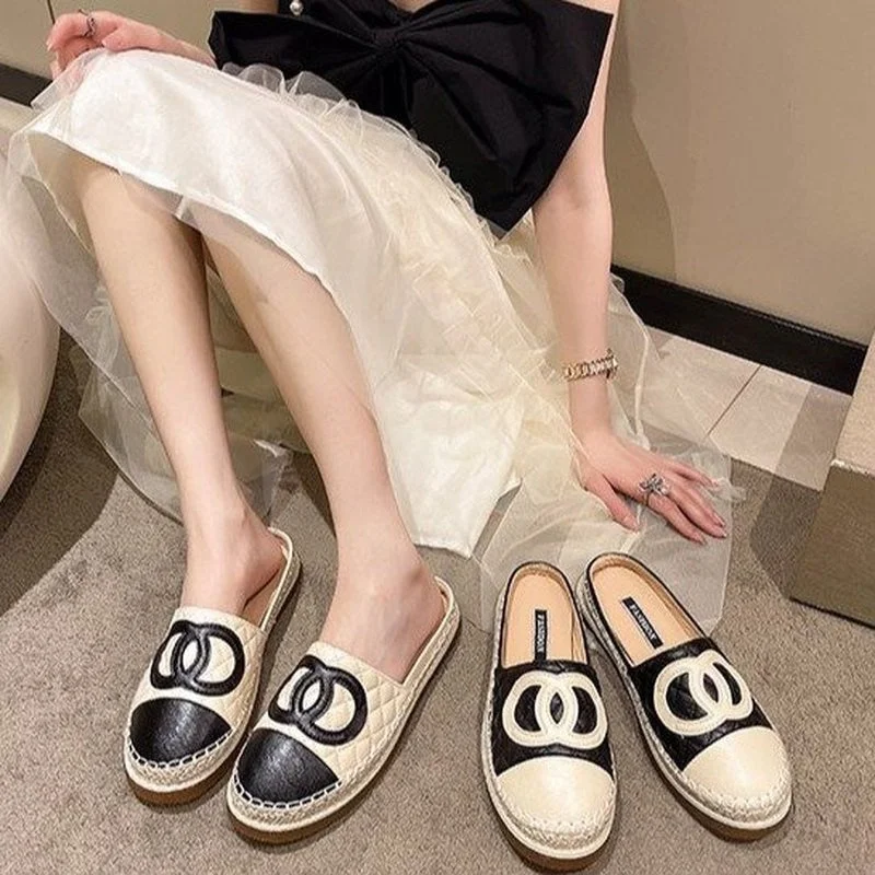 Back To School Woman Oxford Quality Leather Slip On Flats Shoes For Women Loafers Comfortable Ladies Shoe Closed Toe Women Slippers Mules Shoes