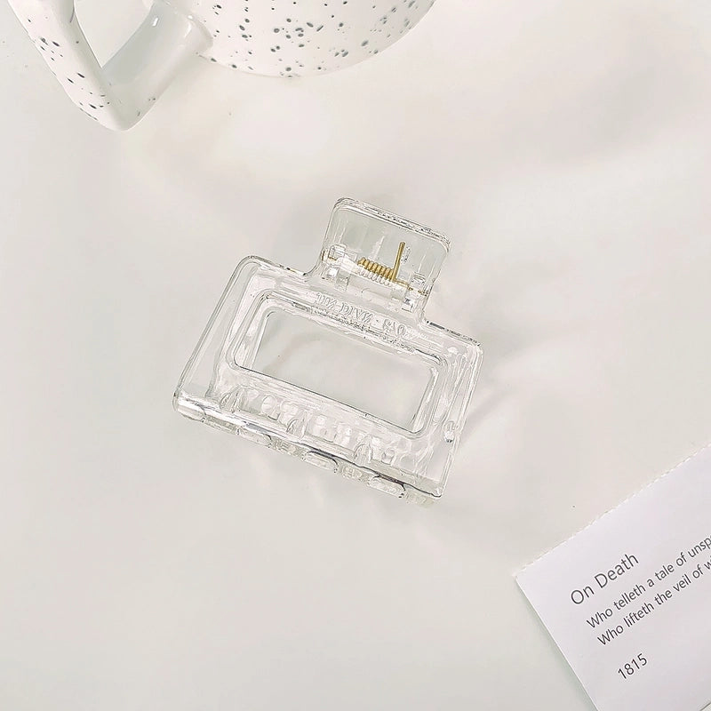 Minimalist Solid Color Arylic Hair Claws