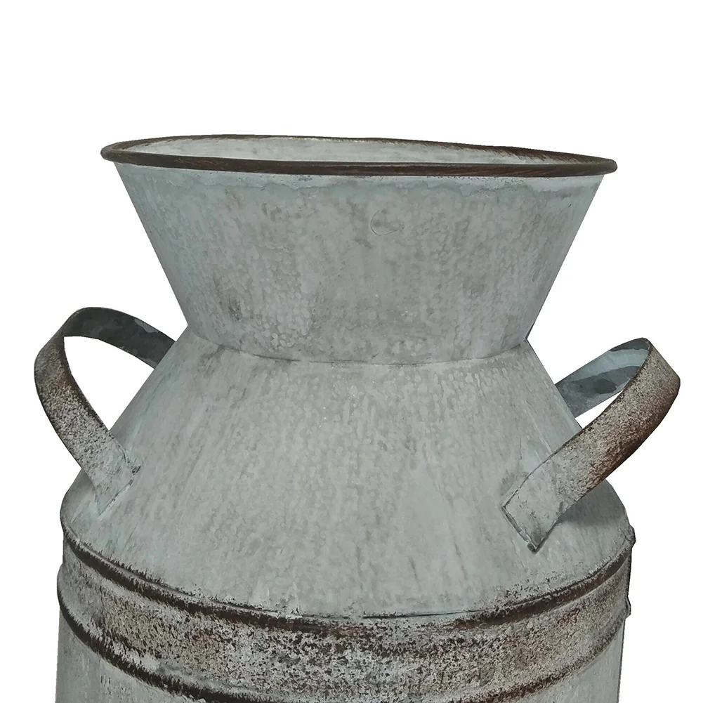 Retro Metal Flower Vase Artificial Garden Flower Can Holder (Flower Heart)