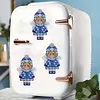 Snow Maiden DIY Cross Stitch Kit 14CT Thread Art Needlework Fridge Magnet 7x11cm tapestrymarket
