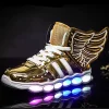 Boy Girl Non-slip Glowing Sneakers Led Light Up Shoes