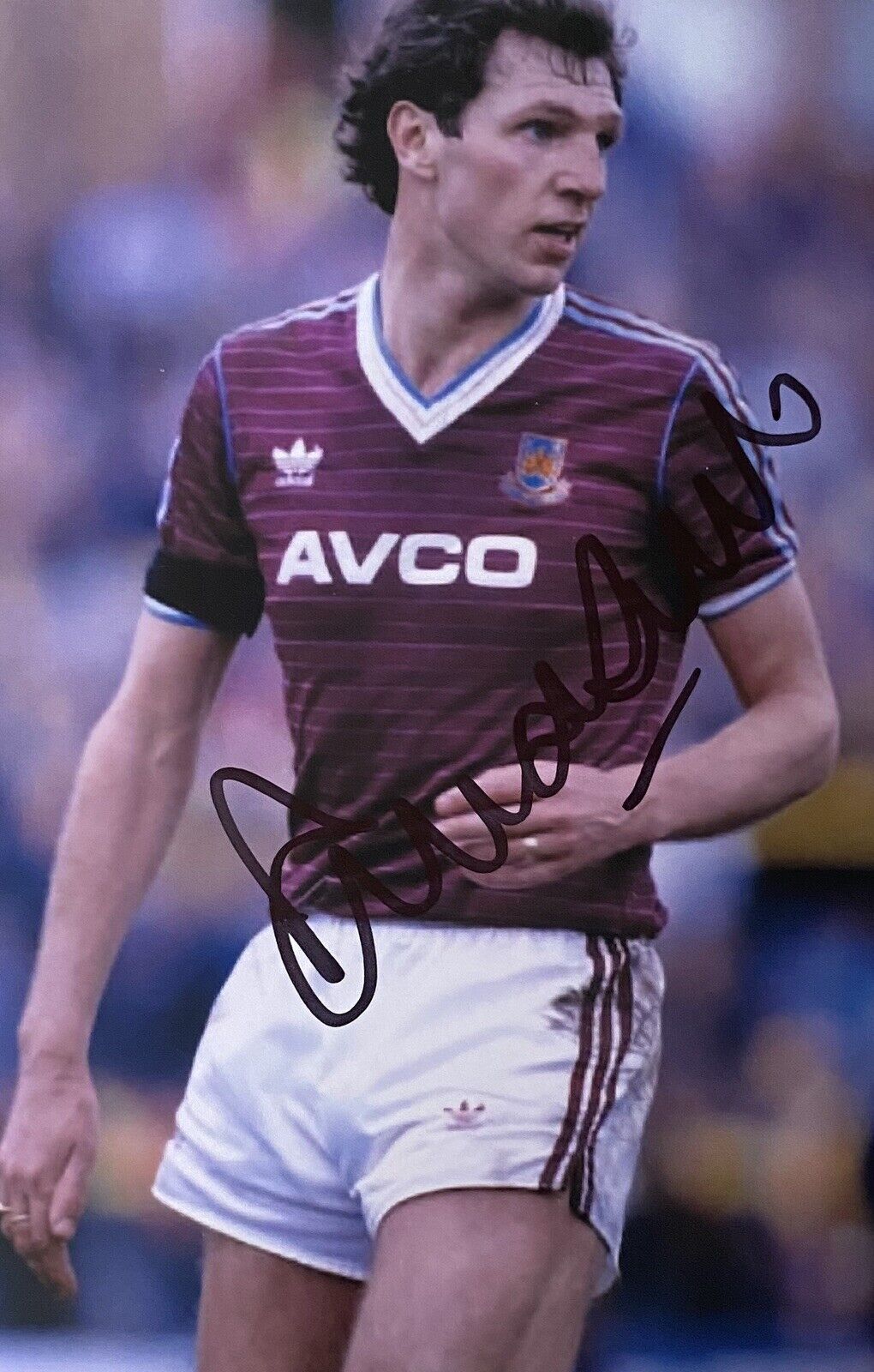 Alvin Martin Genuine Hand Signed West Ham United 6X4 Photo Poster painting 3