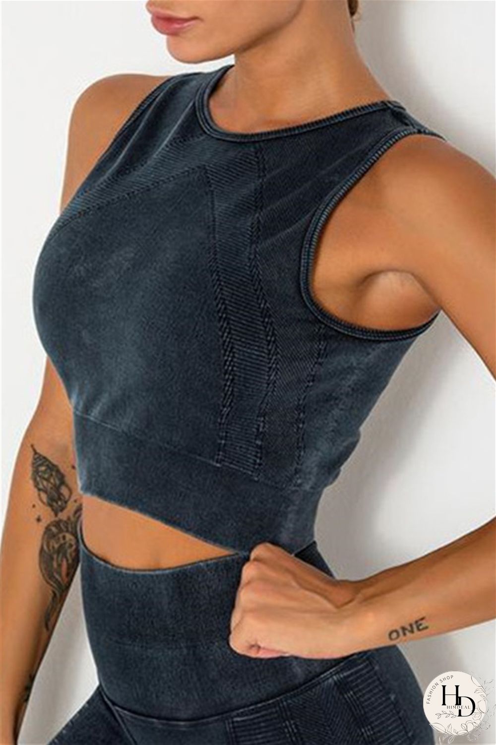 Grey Casual Sportswear Solid Vests