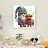 Christmas Yak Gnome-11CT Stamped Cross Stitch 50*50cm/19.69*19.69in