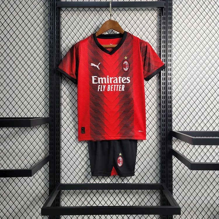 AC Milan Home Shirt Kit Kids & Junior 2023-2024