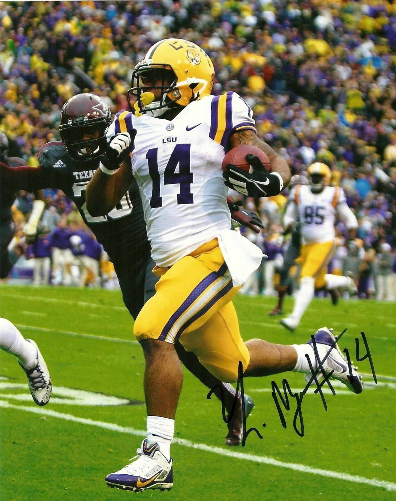 TERRENCE MAGEE HAND SIGNED LSU TIGERS 8X10 Photo Poster painting W/COA