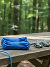 Rope with Roller Tensioner Paracord Adjusters w/Locking Buckle Tie-Down Tool