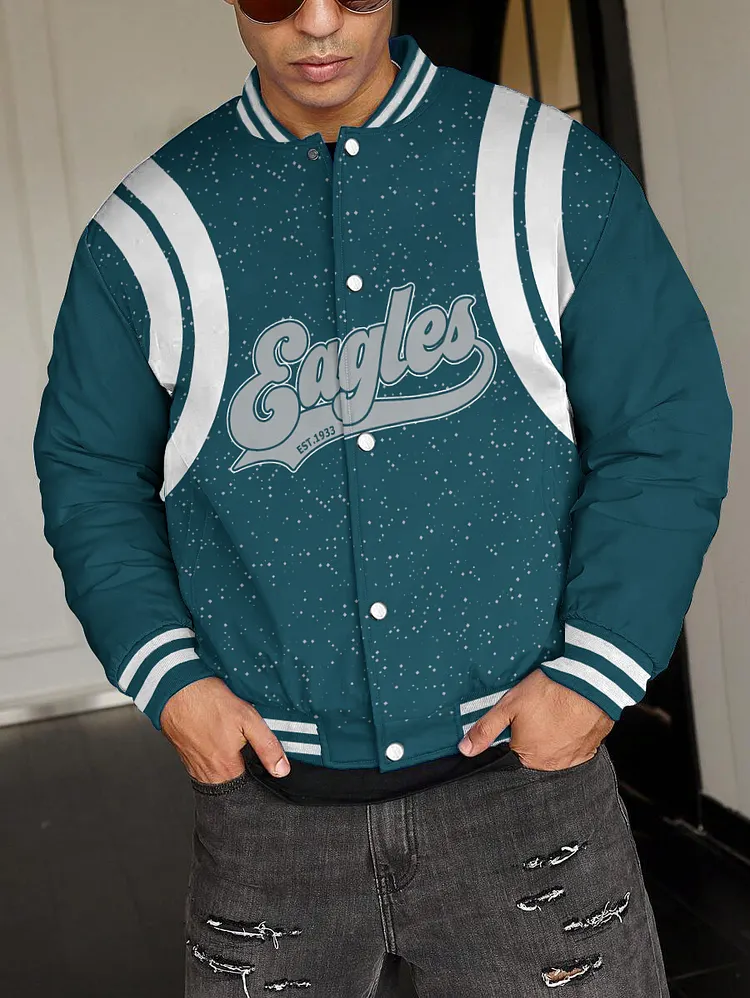 Philadelphia Eagles National Football League 2024 Make Your Mark Unisex Varsity Jacket