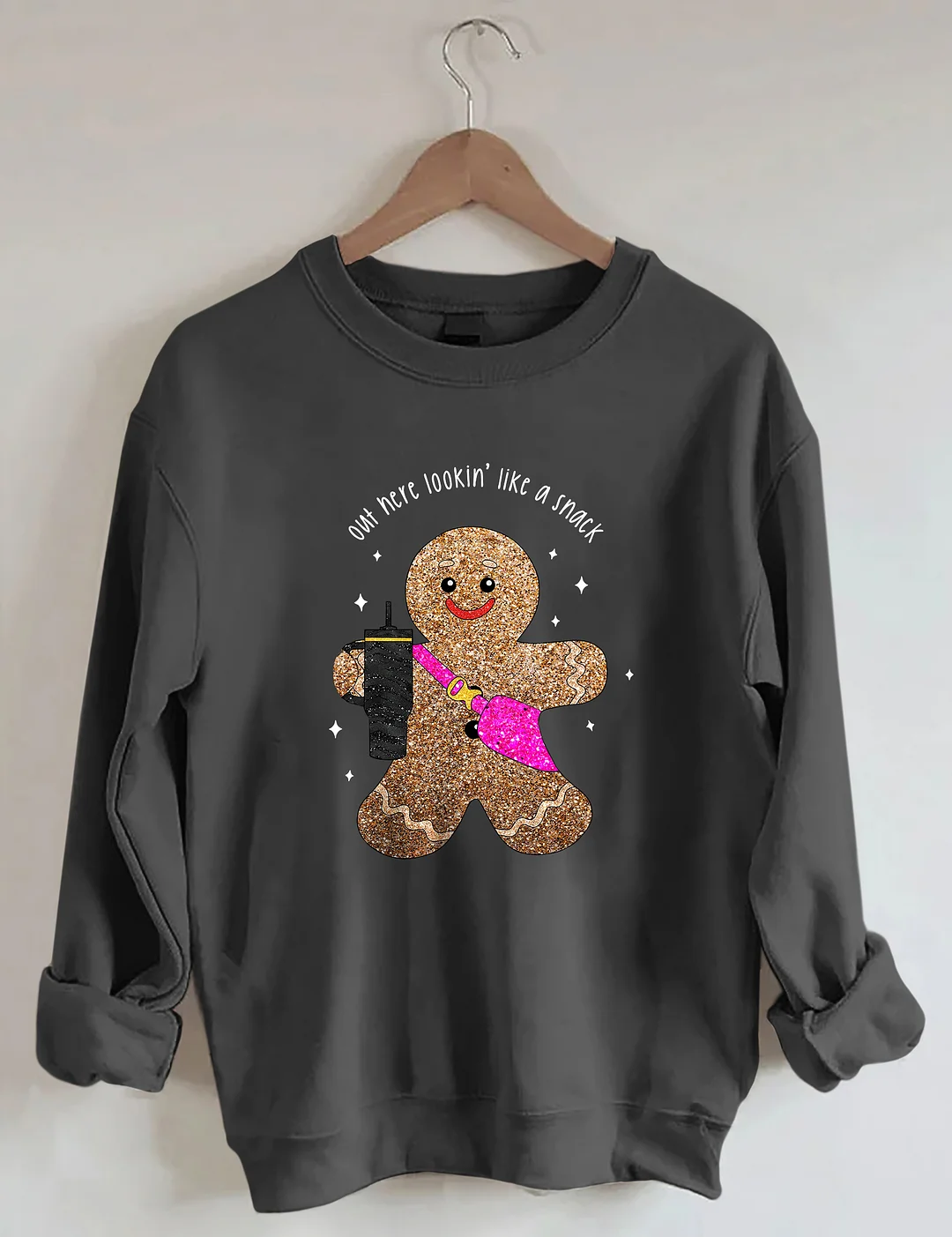 Sparkly Gingerbread Man Sweatshirt