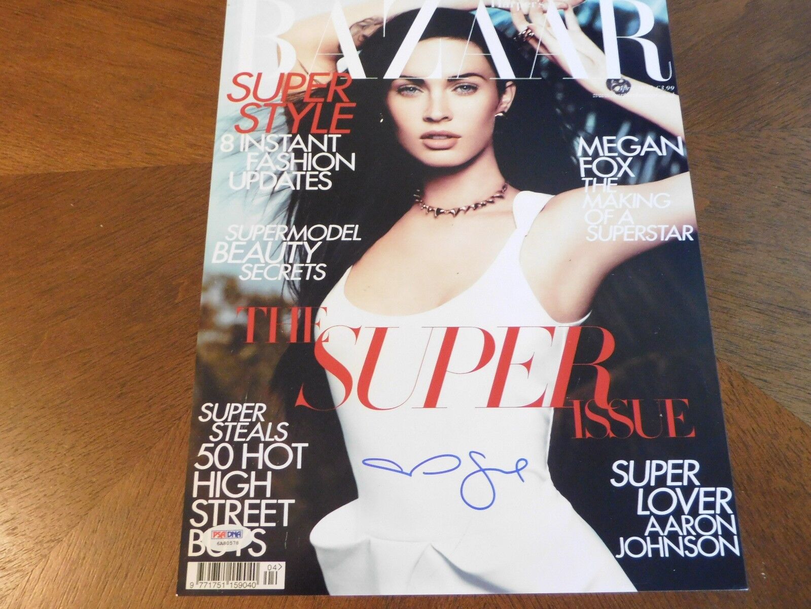 Megan Fox Signed 11x14 Photo Poster painting Autograph AUTO PSA/DNA ITP COA BAZAAR MAGAZINE