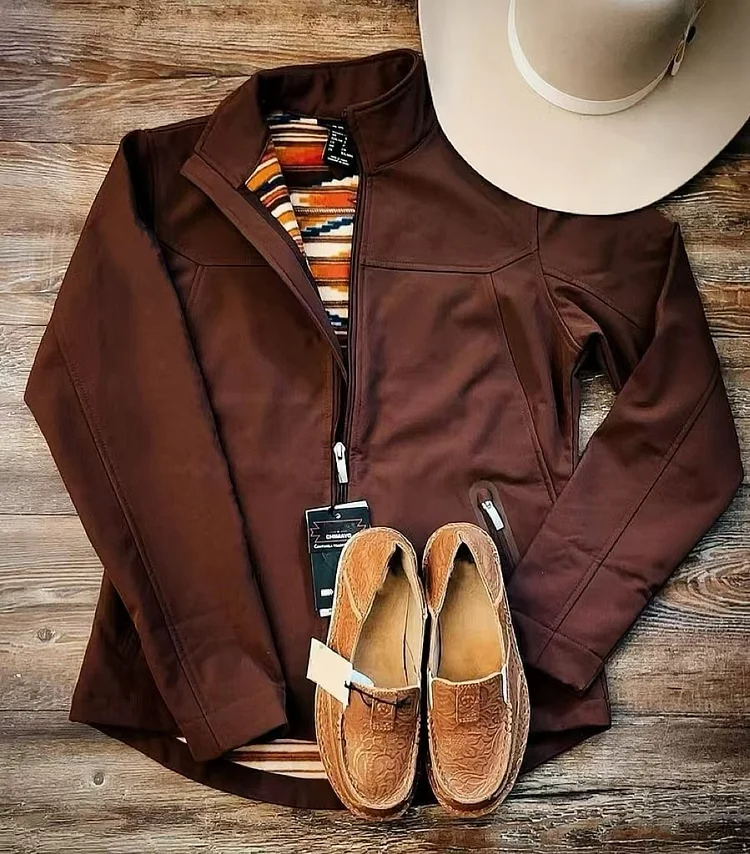 Vintage Brown Softshell Jacket