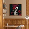 Diamond Painting -DIY Full Square Drill Skeleton Girl(40x40cm)